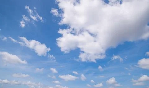 Clear blue sky background,clouds with background. Stock Photos