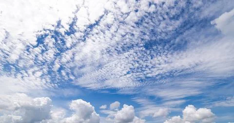 Clear blue sky background,clouds with background. Stock Photos