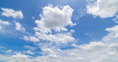 Clear blue sky background,clouds with background. Stock Photos