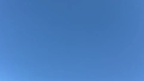Clear blue sky - Bright, expansive, cloudless. Windless and cloudless weather. Stock Footage 287550713