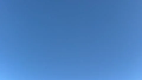 Clear blue sky - Bright, expansive, cloudless. Windless and cloudless weather. Stock Footage 287550742