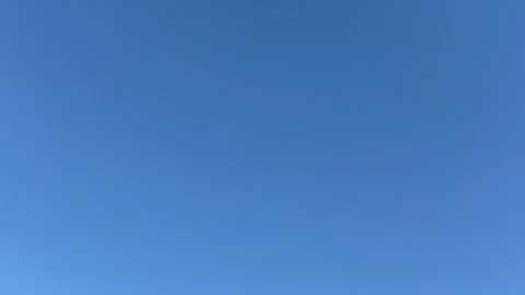Clear blue sky - Bright, expansive, cloudless. Windless and cloudless weather. Stock Footage 287551049