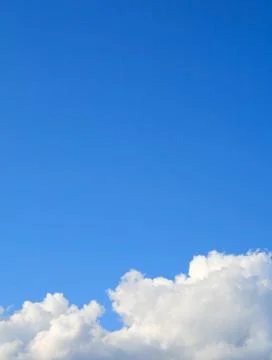 Clear blue sky with cloud Stock Photos