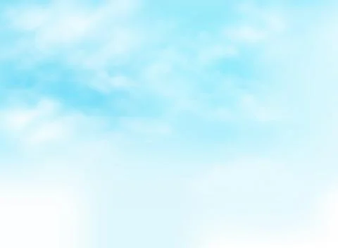 Clear blue sky with clouds pattern background illustration. 스톡 일러스트