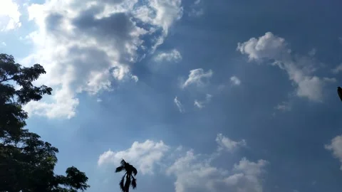 Clear blue sky Stock Footage 212872489