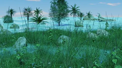 Clear blue sky Illustrazione stock