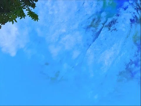 A clear blue sky Stock Illustration