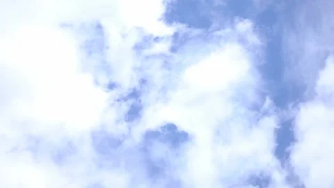 Clear blue sky, with little clouds Stock Footage 157642170
