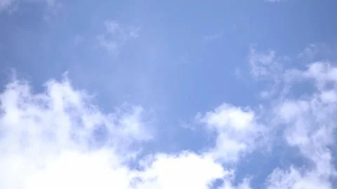 Clear blue sky, with little clouds Stock Footage 157642176