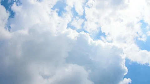 Clear blue sky with plain white cloud. Stock-Footage 109606927