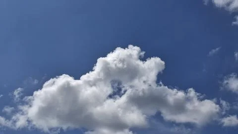 Clear Blue Sky with Soft White Clouds Background, Blue Sky with White Cloud Stock Photos