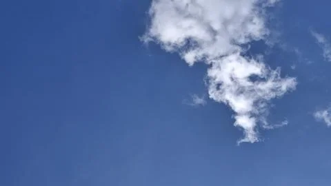 Clear Blue Sky with Soft White Clouds Background, Blue Sky with White Cloud Stock Photos