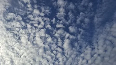 Clear Blue Sky with Soft White Clouds Background, Blue Sky with White Cloud Stock Photos