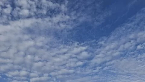 Clear Blue Sky with Soft White Clouds Background, Blue Sky with White Cloud Stock Photos