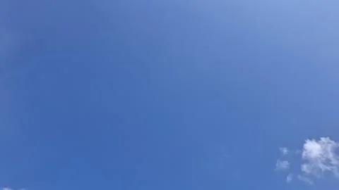 Clear Blue Sky with Soft White Clouds Background, Blue Sky with White Cloud Stock Photos