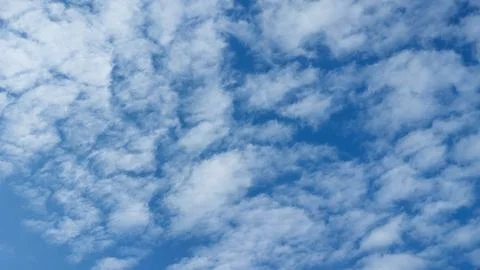 Clear Blue Sky with Soft White Clouds Background, Blue Sky with White Cloud Stock Photos