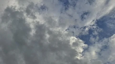 Clear Blue Sky with Soft White Clouds Background, Blue Sky with White Cloud Stock Photos