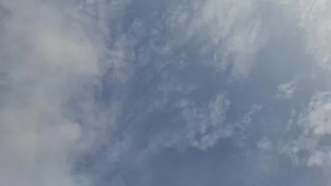 Clear Blue Sky with Soft White Clouds Background, Blue Sky with White Cloud Stock Photos