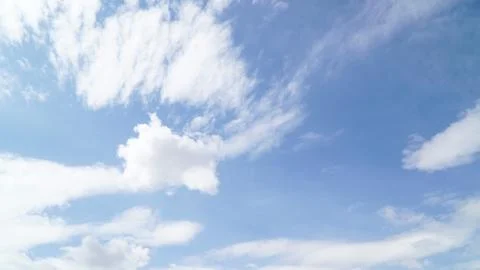 Clear blue sky with some cloud Stock Photos