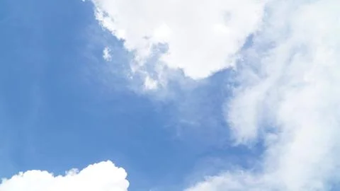 Clear blue sky with some cloud Stock Photos