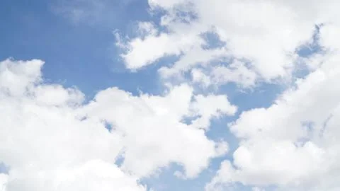 Clear blue sky with some cloud Stock Photos