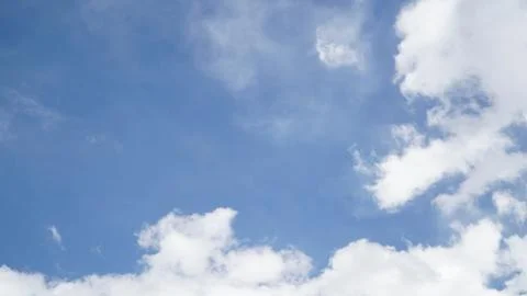 Clear blue sky with some cloud Stock Photos