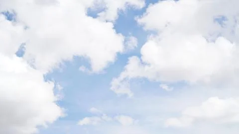 Clear blue sky with some cloud Stock Photos