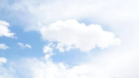 Clear blue sky with some cloud Stock Photos