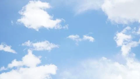 Clear blue sky with some cloud Stock Photos
