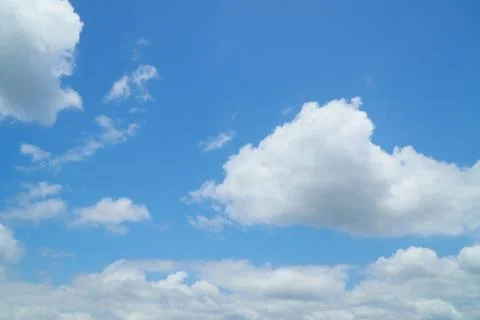 Clear blue sky with some cloud Stock Photos