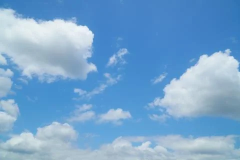 Clear blue sky with some cloud Stock Photos