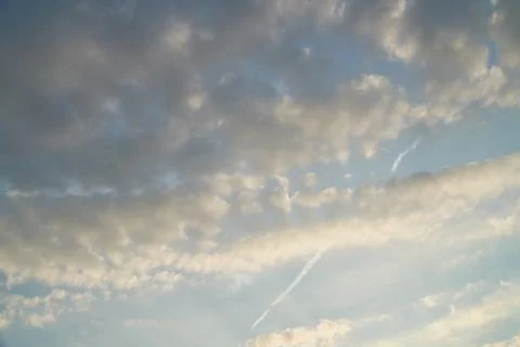 Clear blue sky with some cloud Foto stock
