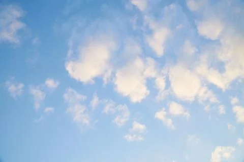 Clear blue sky with some cloud Stock Photos