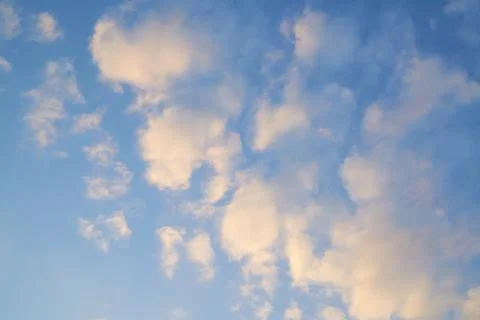 Clear blue sky with some cloud Stock Photos