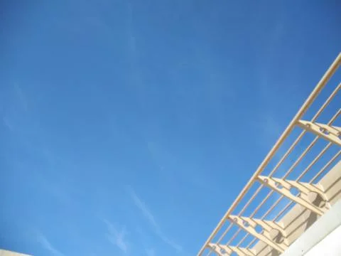 The clear blue sky view Stock Photos
