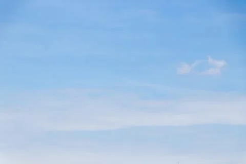 Clear blue sky with white cloud background 스톡 사진