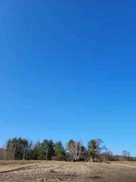 Clear Blue Spring Sky without Clouds Stock Photos