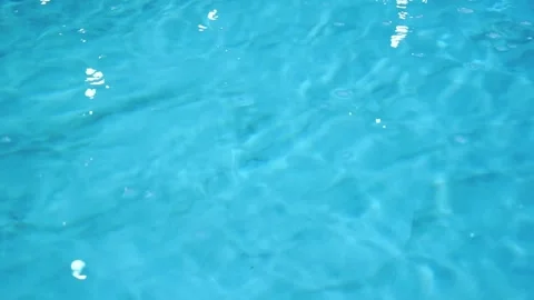 Clear Blue Turquoise Water Surface Shimmering reflect light, Slow Motion. Stock Footage 241744761