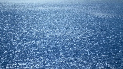 Clear Blue water of the Oceans Hypnotically soothing texture. Waves 스톡 동영상 125817911