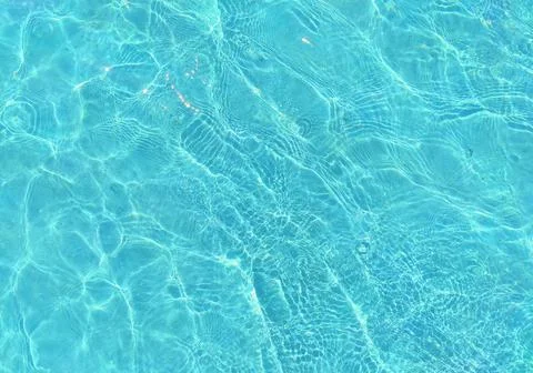 Clear blue water in the pool. Texture 스톡 사진