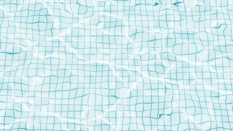 Clear blue water surface with ripple motion in swimming pool featuring whit.. Video stock 327516913