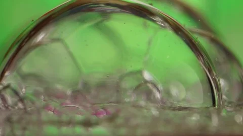 Clear Bubble Extreme Closeup Stock Footage 75651741