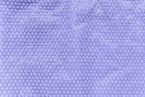 Clear bubble foil for wrapping, texture background, toned in trendy color of the Stock Photos