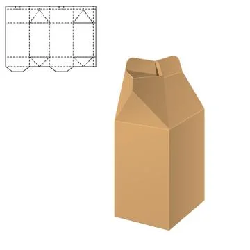 Clear Carton Box Stock Illustration