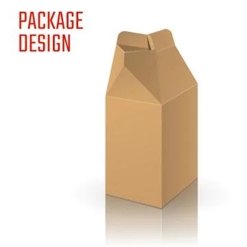 Clear Carton Box Stock Illustration