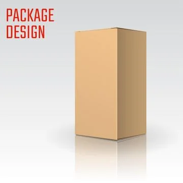 Clear Carton Box Stock Illustration
