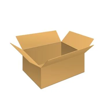 Clear Carton Box Stock Illustration