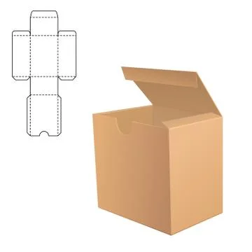 Clear Carton Box Stock Illustration
