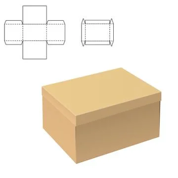 Clear Carton Box Stock Illustration
