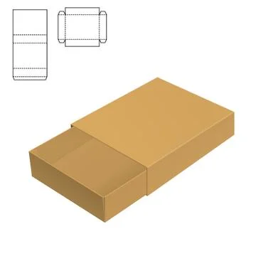 Clear Carton Box Stock Illustration